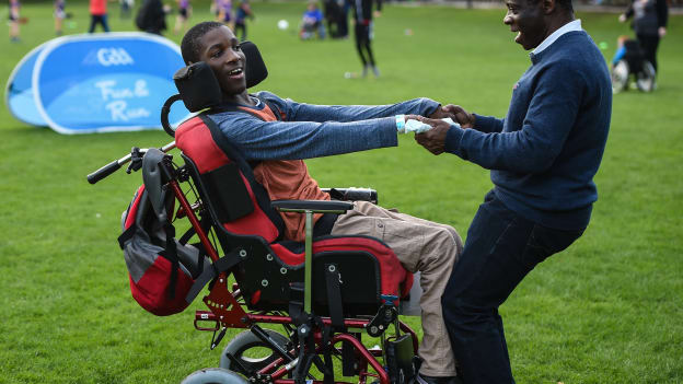 Alec and Eto Apkan - participating in GAA Fun & Run 